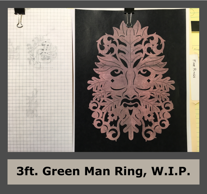 3ft. Green Man Ring, W.I.P.